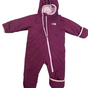 The North Face baby snow suit. 6-12 months